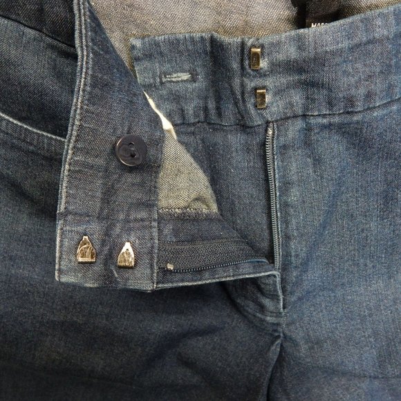 Eileen Fisher  Wide Leg High Rise Denim Jeans Blue Size S - Picture 8 of 9